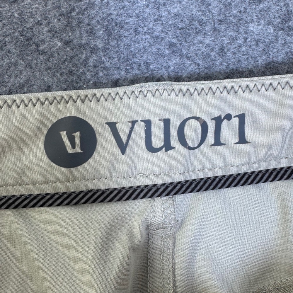 Vuori Mens Meta Pants Sand Khaki Technical Stretch 5-Pocket Chino 35x28.5 Flaw - Picture 5 of 9